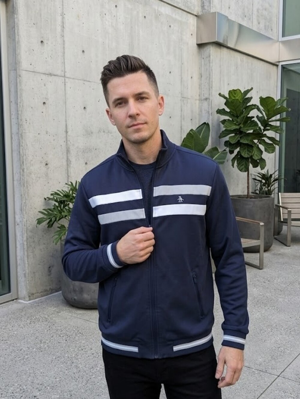 Original Penguin Navy Track Jacket